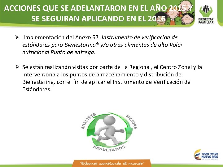 ACCIONES QUE SE ADELANTARON EN EL AÑO 2015 Y SE SEGUIRAN APLICANDO EN EL