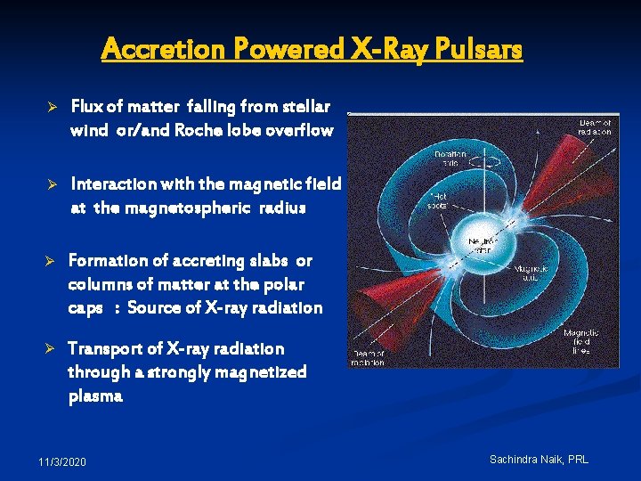 Accretion Powered X-Ray Pulsars Ø Flux of matter falling from stellar wind or/and Roche