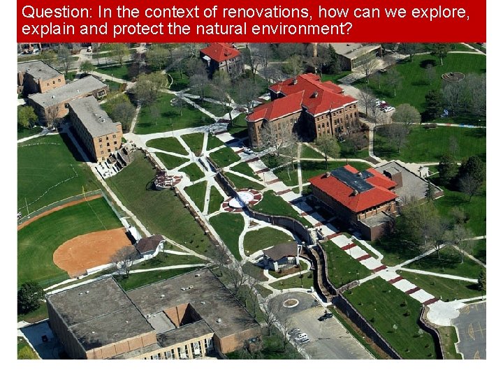 Question: In the context of renovations, how can we explore, explain and protect the