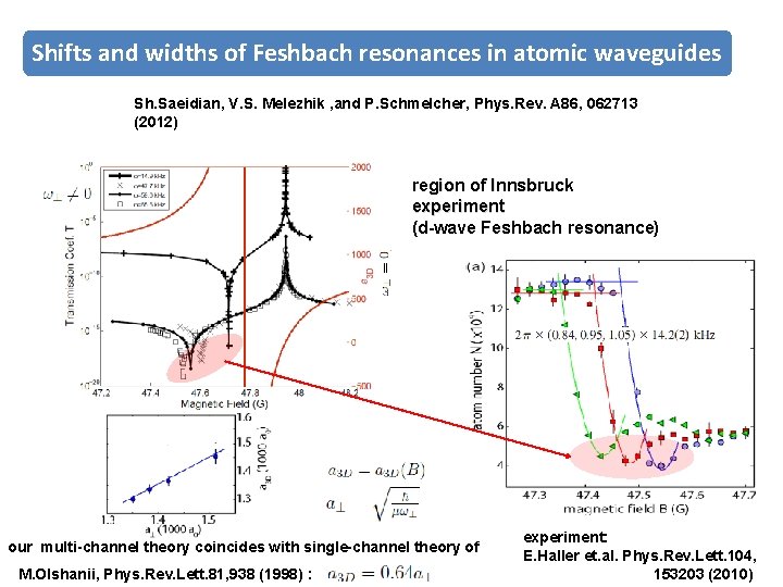 Shifts and tensorial widths of structure Feshbachof resonances in atomic waveguides the interatomic interaction