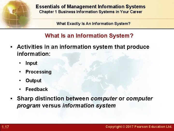 Essentials of Management Information Systems Chapter 1 Business Information Systems in Your Career What