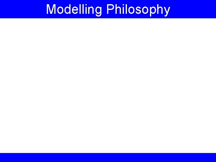 Modelling Philosophy 
