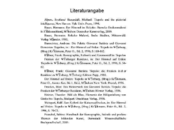 Literaturangabe 