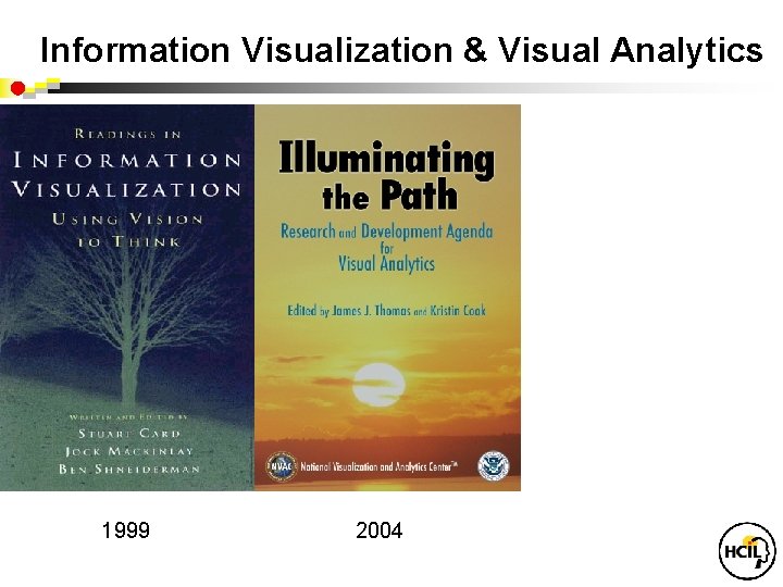 Information Visualization & Visual Analytics • Visual bandwidth is enormous • Human perceptual skills