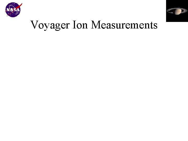 Voyager Ion Measurements 