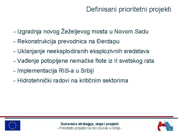 Definisani prioritetni projekti - Izgradnja novog Žeželjevog mosta u Novom Sadu - Rekonstrukcija prevodnica