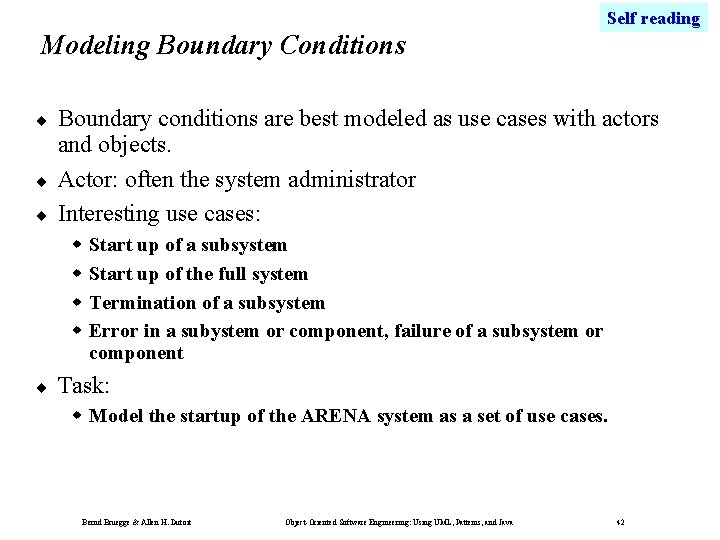 Self reading Modeling Boundary Conditions ¨ ¨ ¨ Boundary conditions are best modeled as