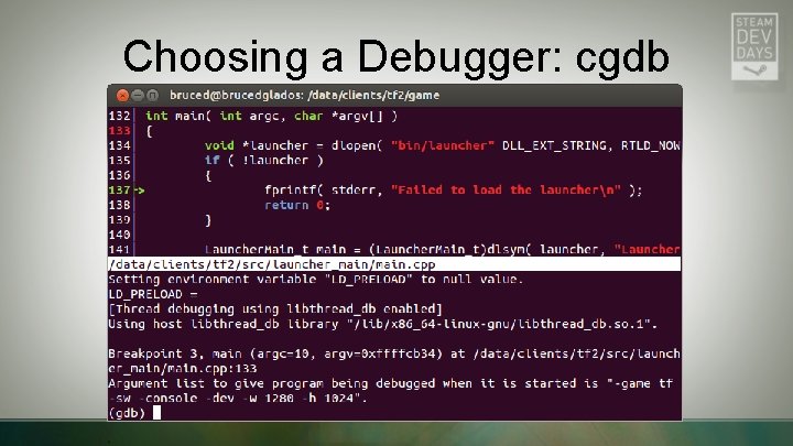 Choosing a Debugger: cgdb 