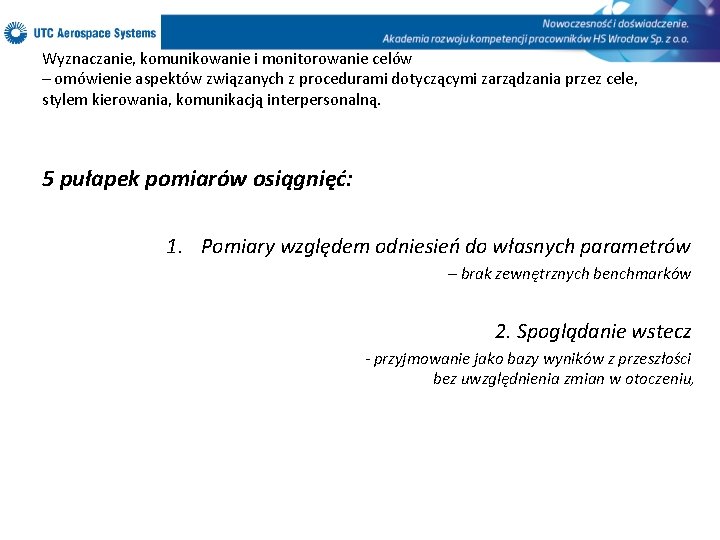 Wyznaczanie, komunikowanie i monitorowanie celów – omówienie aspektów związanych z procedurami dotyczącymi zarządzania przez