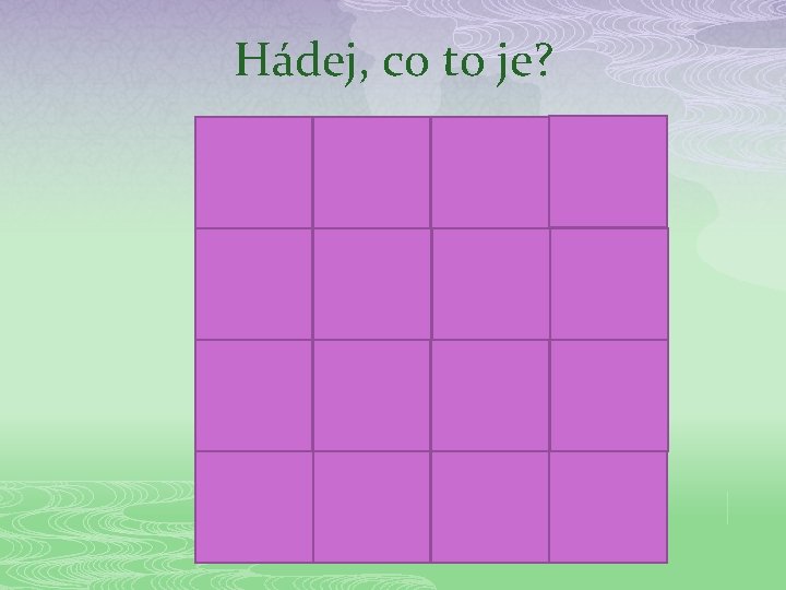 Hádej, co to je? 