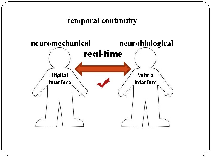 temporal continuity neuromechanical neurobiological real-time Digital interface Animal interface 