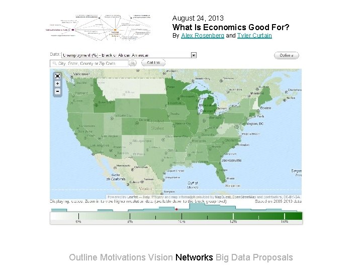 August 24, 2013 What Is Economics Good For? By Alex Rosenberg and Tyler Curtain