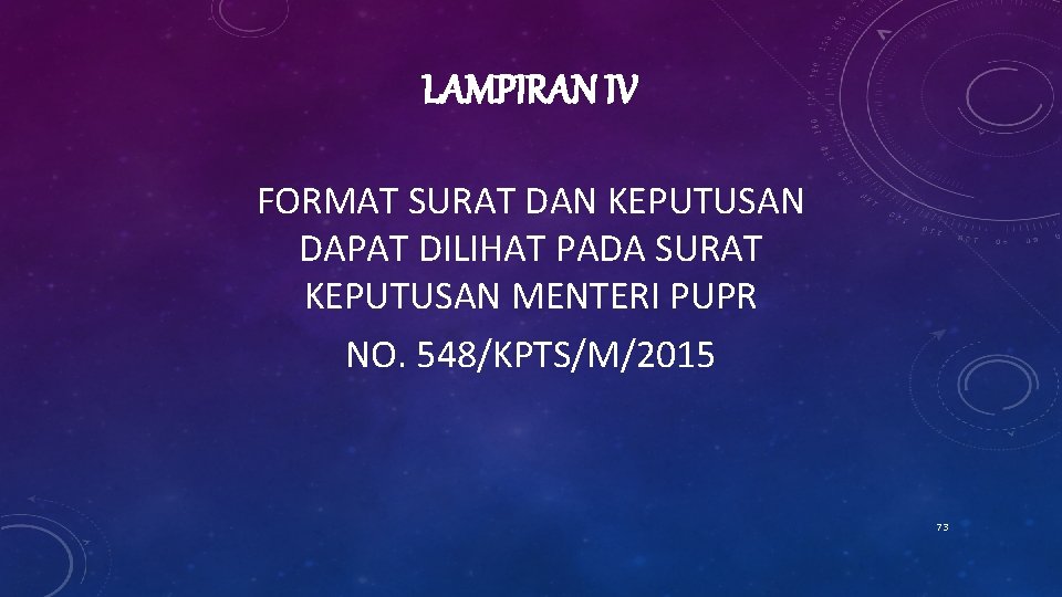 LAMPIRAN IV FORMAT SURAT DAN KEPUTUSAN DAPAT DILIHAT PADA SURAT KEPUTUSAN MENTERI PUPR NO.