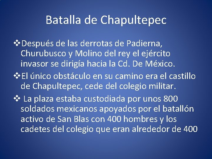 Batalla de Chapultepec v. Después de las derrotas de Padierna, Churubusco y Molino del