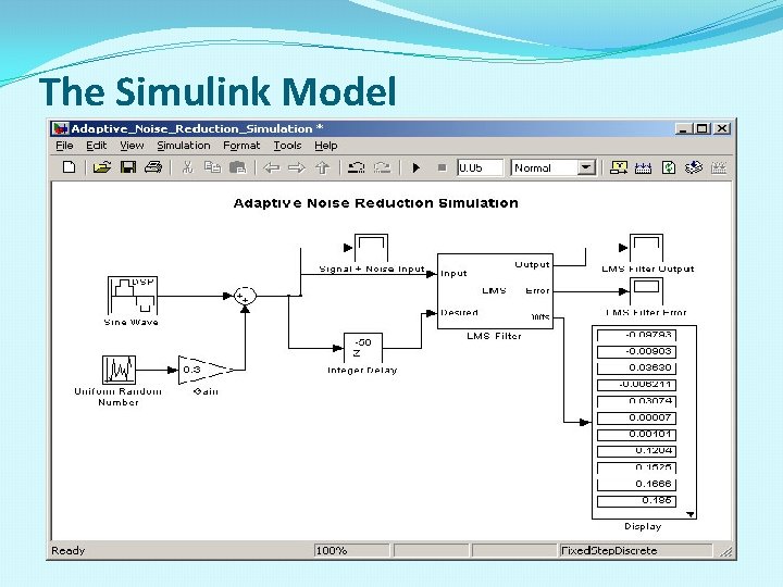 The Simulink Model 