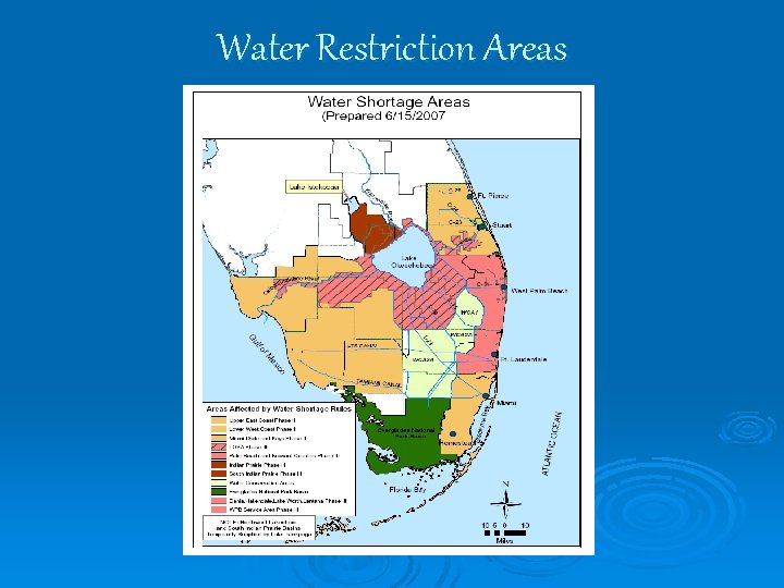 Water Restriction Areas 