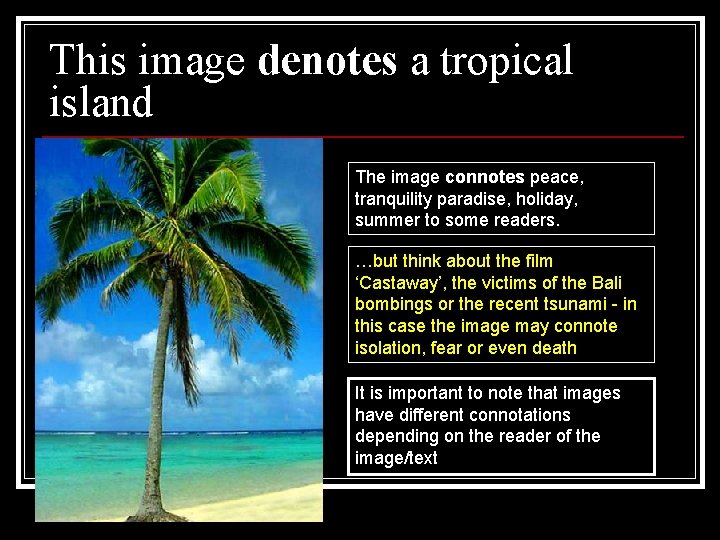 This image denotes a tropical island The image connotes peace, tranquility paradise, holiday, summer This image denotes a tropical island The image connotes peace, tranquility paradise, holiday, summer