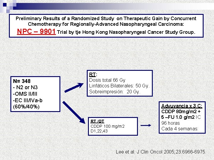 Preliminary Results of a Randomized Study on Therapeutic Gain by Concurrent Chemotherapy for Regionally-Advanced