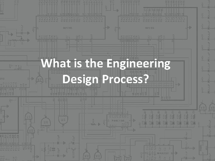 What is the Engineering Design Process?  What is the Engineering Design Process?