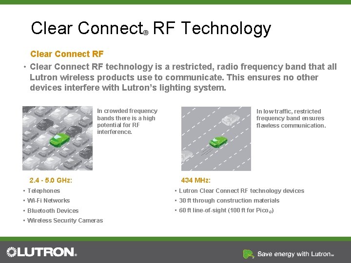 Clear Connect RF Technology ® Clear Connect RF • Clear Connect RF technology is