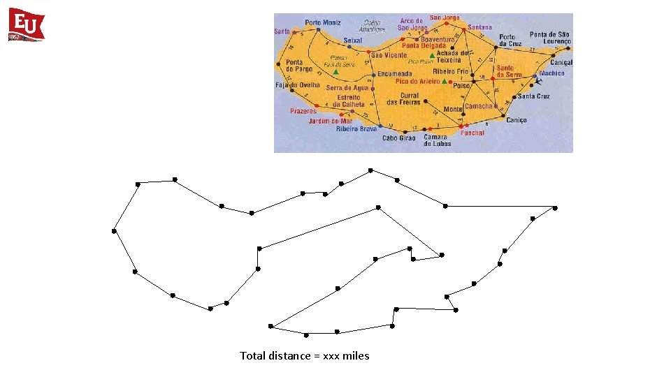 Total distance = xxx miles 