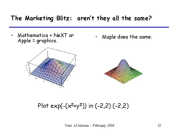 The Marketing Blitz: aren’t they all the same? • Mathematica + Ne. XT or