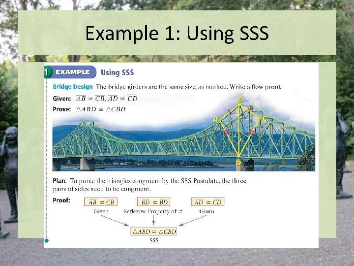 Example 1: Using SSS Example 1: Using SSS