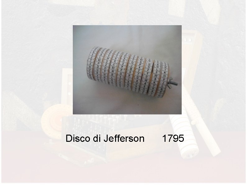 Disco di Jefferson 1795 
