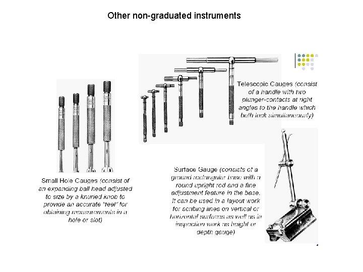 Other non-graduated instruments 