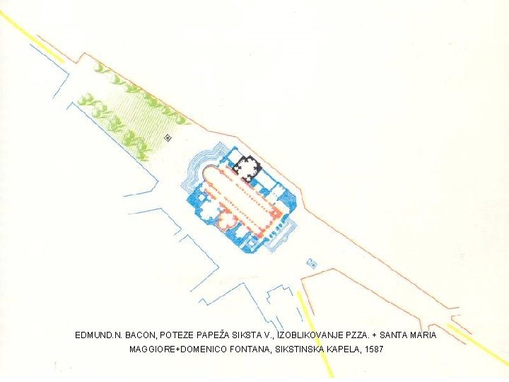 EDMUND. N. BACON, POTEZE PAPEŽA SIKSTA V. , IZOBLIKOVANJE PZZA. + SANTA MARIA MAGGIORE+DOMENICO