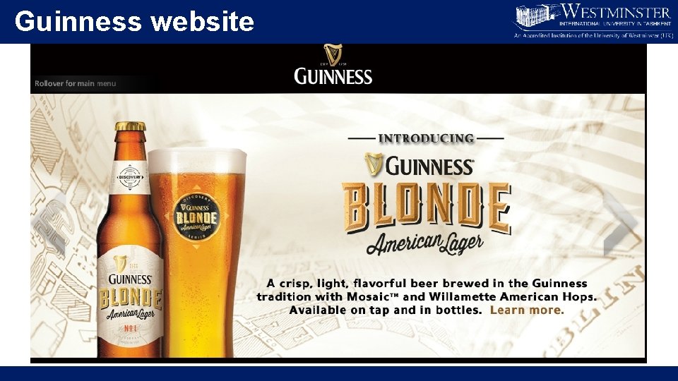Guinness website 