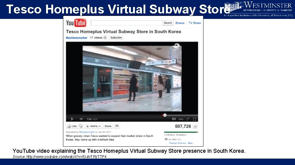 Tesco Homeplus Virtual Subway Store You. Tube video explaining the Tesco Homeplus Virtual Subway