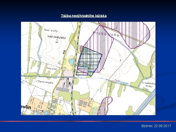 Těžba nevýhradního ložiska Bzenec 22. 09. 2017 