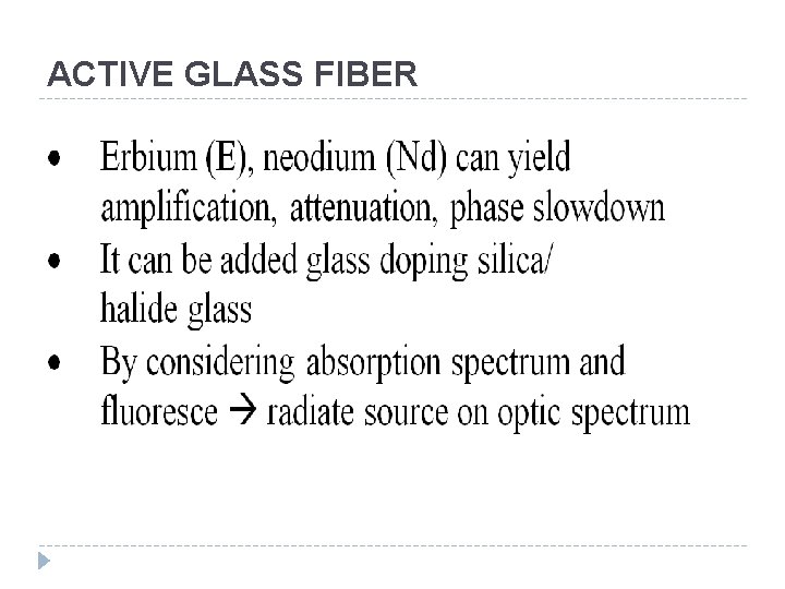 ACTIVE GLASS FIBER 