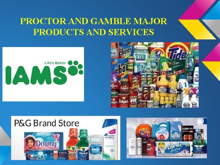 PROCTOR AND GAMBLE MAJOR PRODUCTS AND SERVICES 