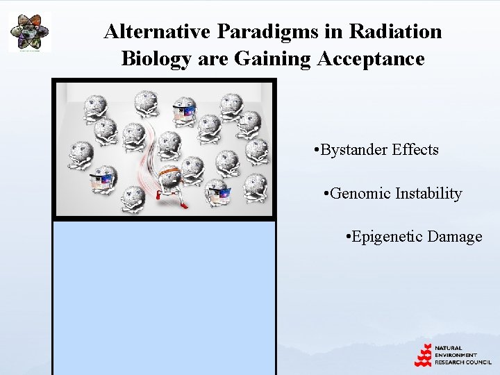 Alternative Paradigms in Radiation Biology are Gaining Acceptance • Bystander Effects • Genomic Instability