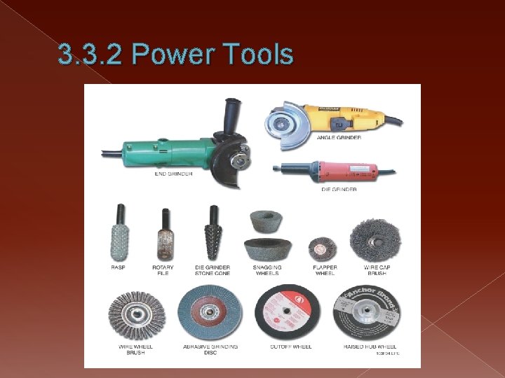 3. 3. 2 Power Tools 