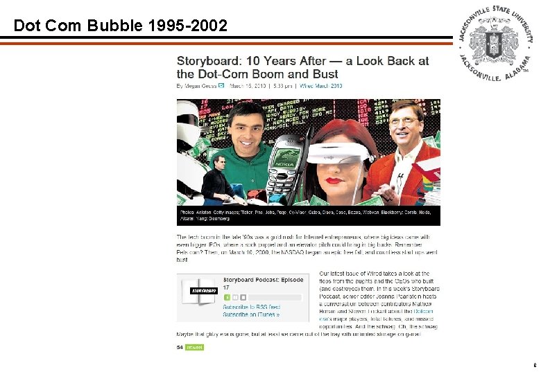 Dot Com Bubble 1995 -2002 8  Dot Com Bubble 1995 -2002 8