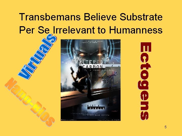 Transbemans Believe Substrate Per Se Irrelevant to Humanness 5 