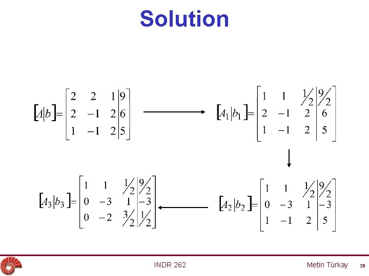 Solution INDR 262 Metin Türkay 28 