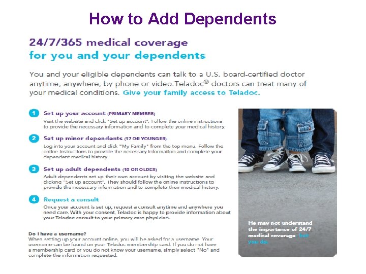 How to Add Dependents 