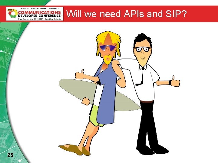 Will we need APIs and SIP? 25 