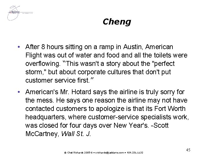 Cheng • After 8 hours sitting on a ramp in Austin, American Flight was