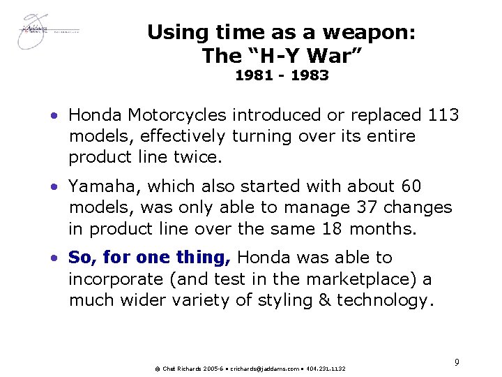 Using time as a weapon: The “H-Y War” 1981 - 1983 • Honda Motorcycles