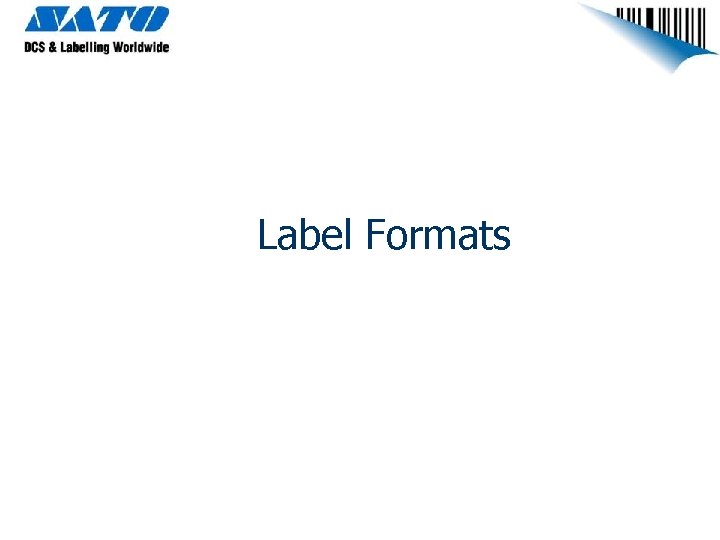 Label Formats 