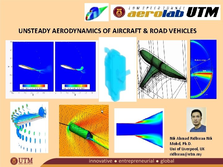 UNSTEADY AERODYNAMICS OF AIRCRAFT & ROAD VEHICLES Nik Ahmad Ridhwan Nik Mohd, Ph. D.