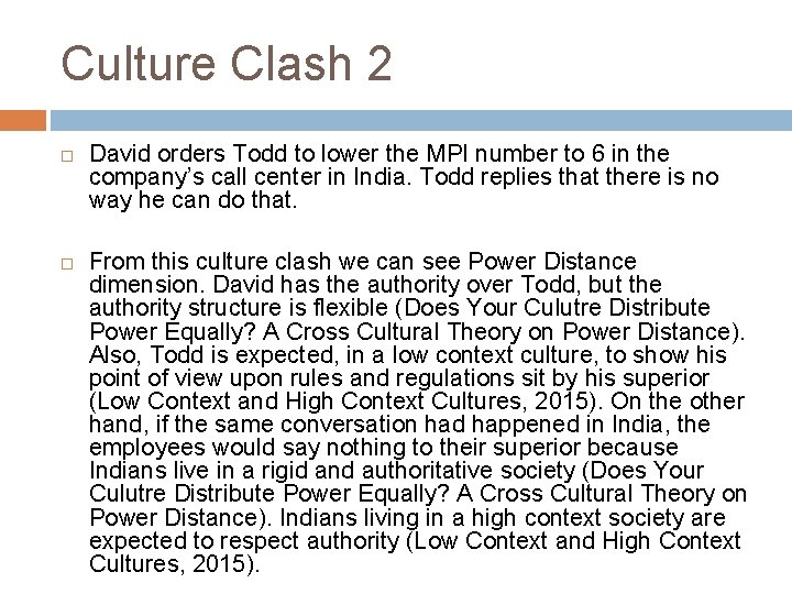 Culture Clash 2 David orders Todd to lower the MPI number to 6 in