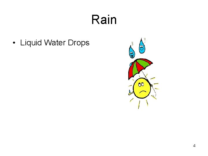 Rain • Liquid Water Drops 4 