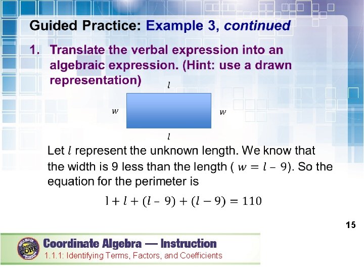  15 1. 1. 1: Identifying Terms, Factors, and Coefficients 