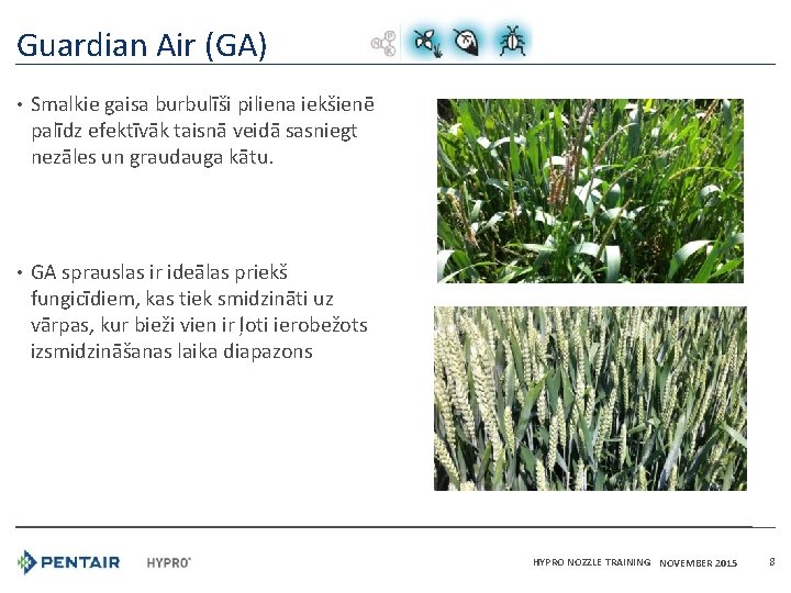 Guardian Air (GA) • Smalkie gaisa burbulīši piliena iekšienē palīdz efektīvāk taisnā veidā sasniegt